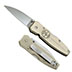 KLE-44001                      Pocket Knife, Lockback, Brushed Aluminum Han